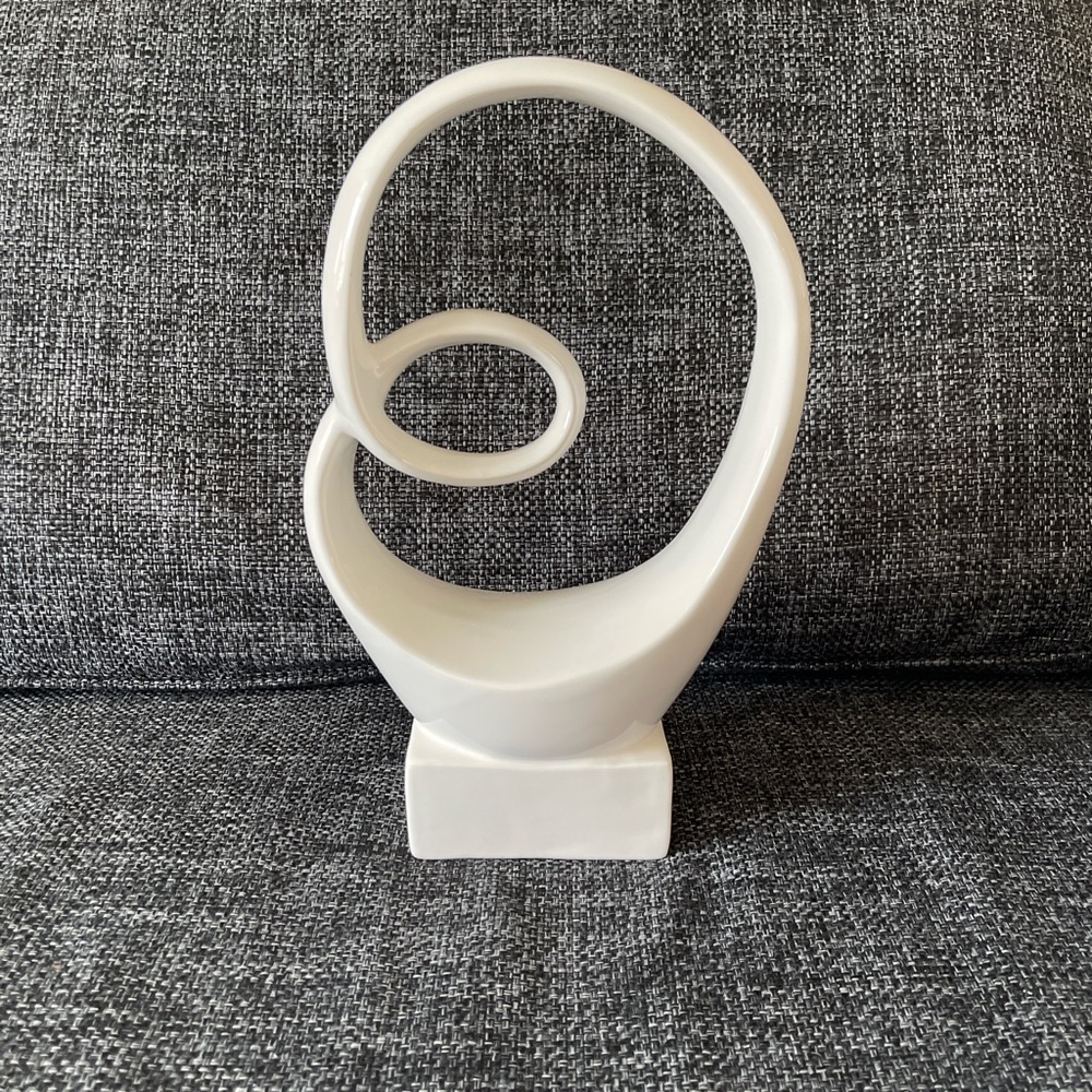 Modern Abstract White Sculpture - Picture 2 of 5